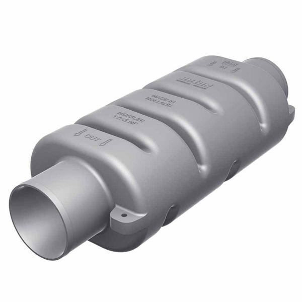 Vetus Udstødningssystem Lyddæmper Mp50 Søvfarvet 158 x 50 mm