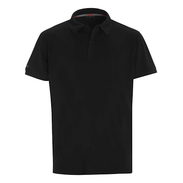Slam Kortærmet Polo Active Tech Pique Sort XL Mand