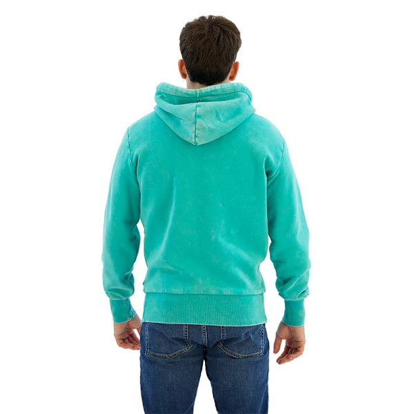 Superdry Neon Travel Graphic Loose Hættetrøje Grøn S Mand