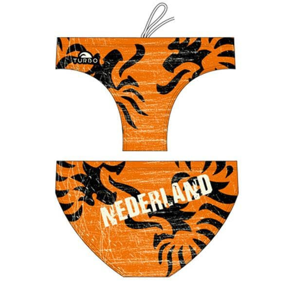 Turbo Uimahousut Nederland Italy 2014 Oranssi,Musta 3XL Mies