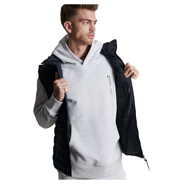 Superdry Hættetrøje Studios Rcycl Micro Side Grå S-M Mand