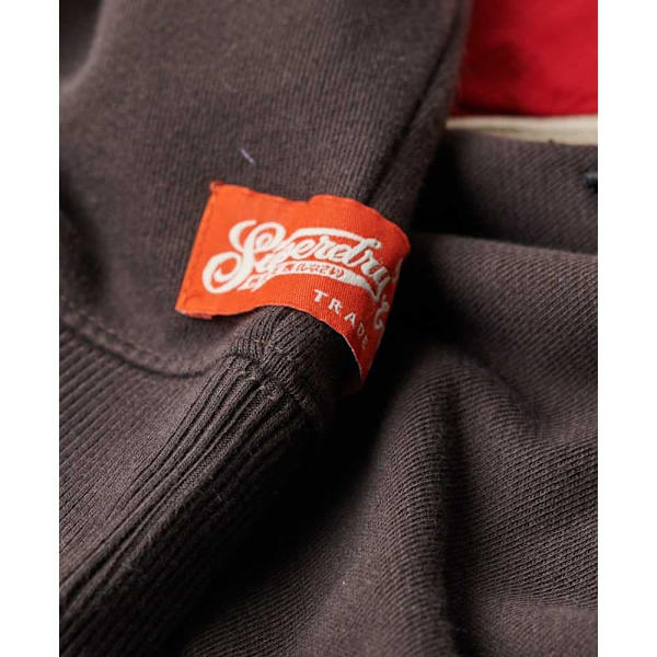 Superdry Workwear Embroiderer Loose Sweatshirt Brun M Kvinde