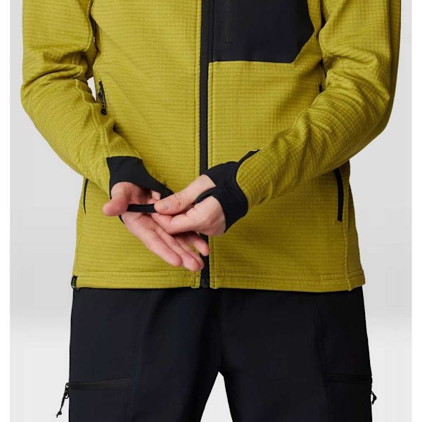 Mountain Hardwear Polartec® Power Grid™ Sweatshirt Med Lynlås Gul L Mand
