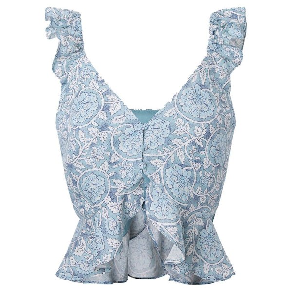 Pepe Jeans Ärmlös Blus Emilia Blå XS Kvinna