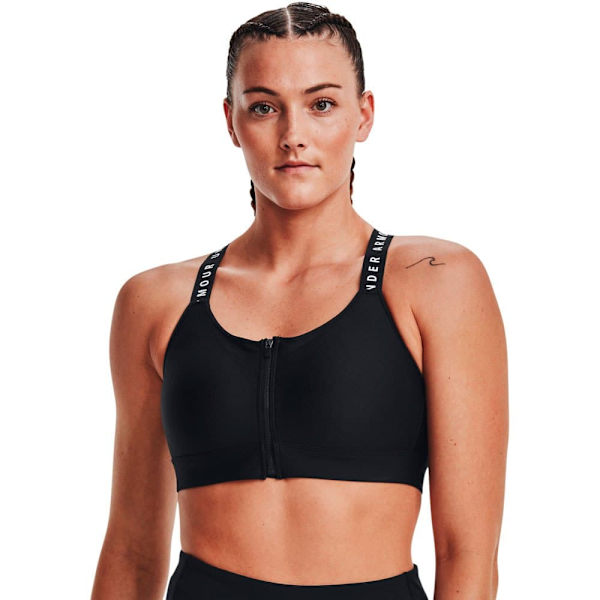 Under Armour Topp Högt Stöd Infinity Zip Rosa S Kvinna