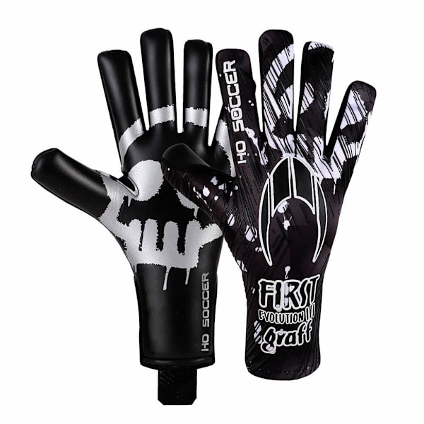 Ho Soccer Målmandshandsker First Evolution Iii Graffiti Creepy Sort 3 1/2