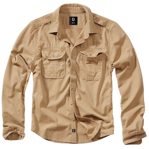 Brandit Långärmad Tröja Vintage Beige 4XL Man
