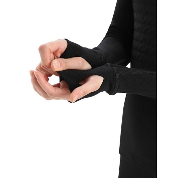 Icebreaker Hættetrøje Zone Knit Insulated Sort S Kvinde