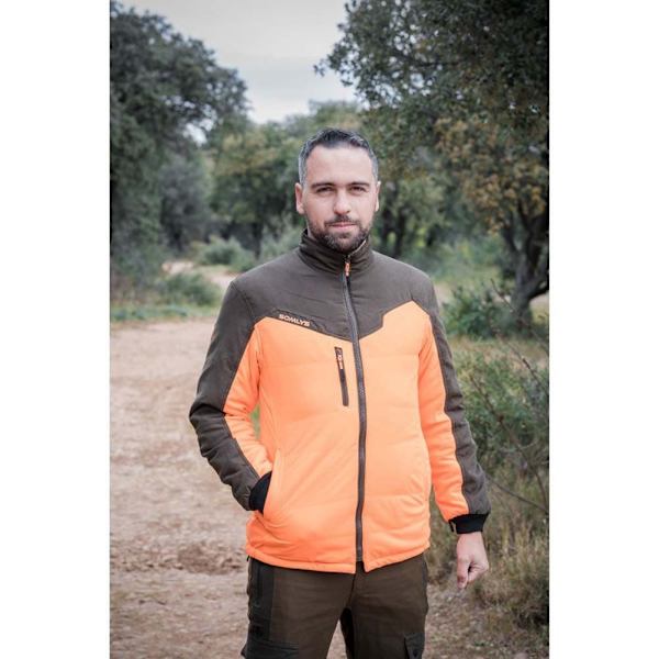Somlys Vendbar Jakke Thermo Hunt Grøn,Orange 4XL