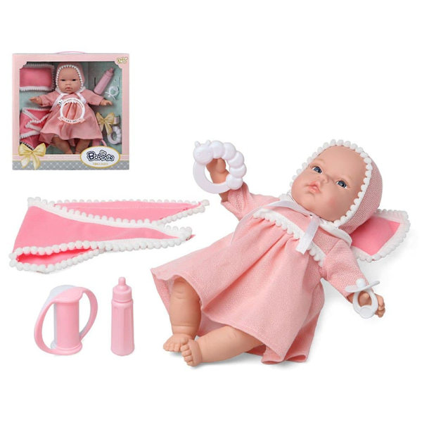 Atosa Med Vinterkläder Docka Set Bonnie Rosa