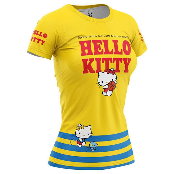 Otso Hello Kitty Sports Lyhythihainen T-paita Keltainen M Nainen
