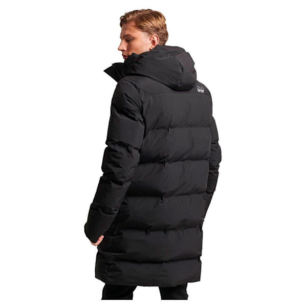 Superdry Polstret Jakke Longline Sort 2XL Mand