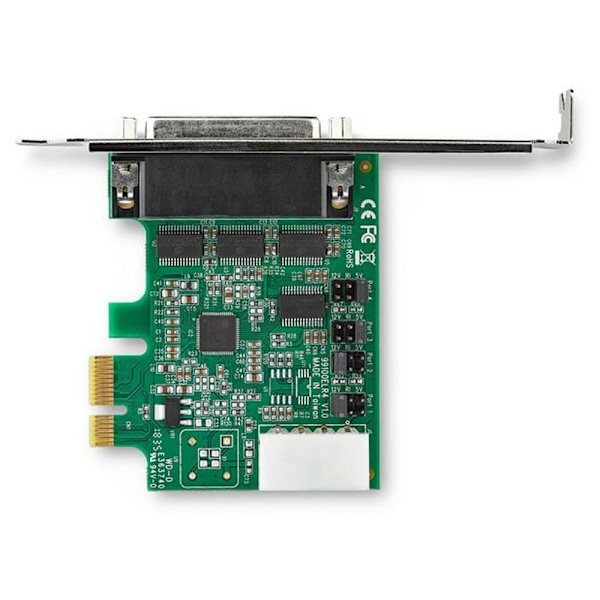 Startech Rs232 4 Port Pcie Grøn,Søvfarvet