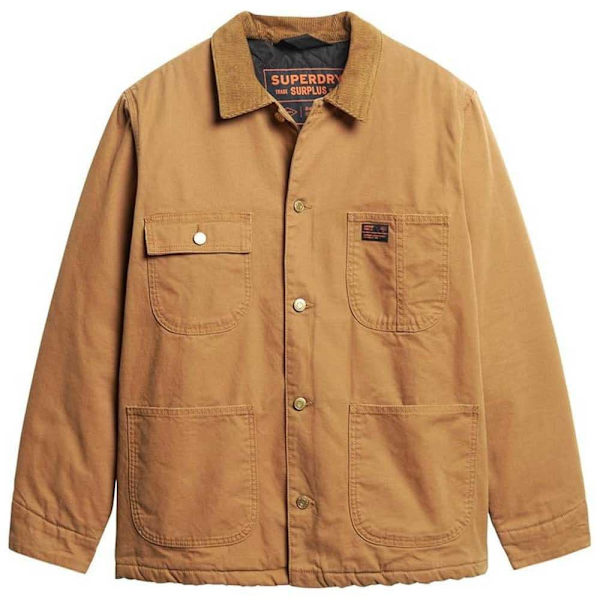 Superdry Surplus 4 Pocket Chore Takki Ruskea L Mies
