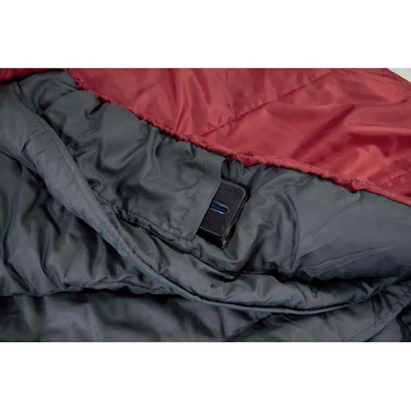 High Peak Tr 350 Makuupussi Punainen Extra Long / Left Zipper