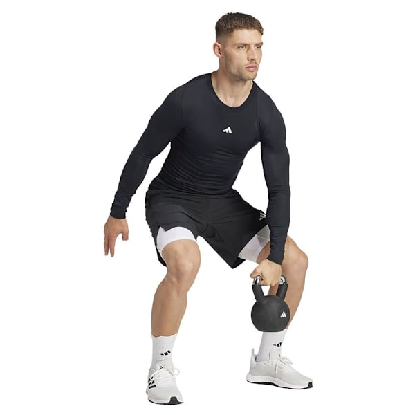 Adidas Techfit Compression Pitkähihainen T-paita  L / Regular Mies