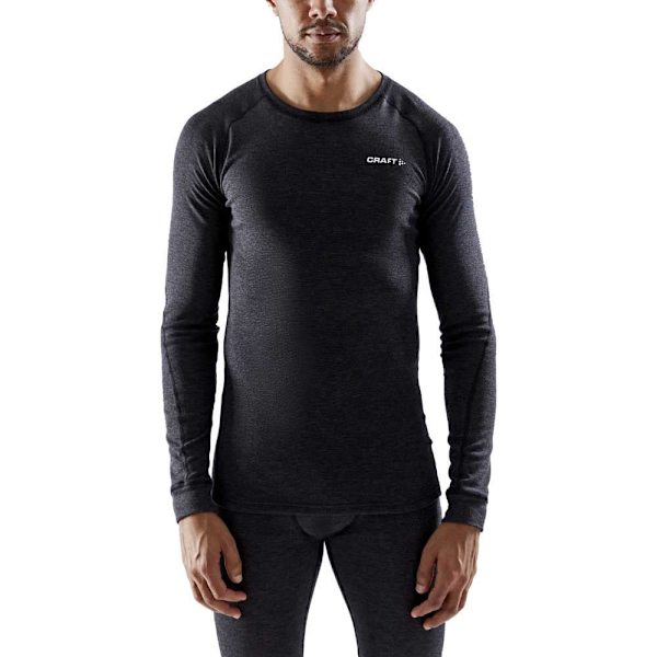 Craft Core Wool Merino Långärmad Baslager Svart 2XL Man