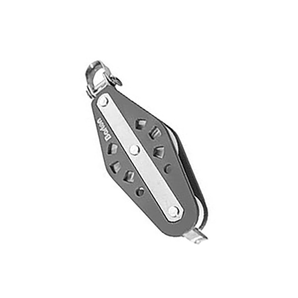 Barton Marine Fiddle Enkelt Drejeskive Med Rebstøtte 370kg 8 Mm Søvfarvet 35 x 155 mm