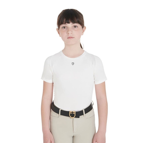 Equestro Technical Junior Training T-shirt Med Korte ærmer Hvid 14 Years Dreng