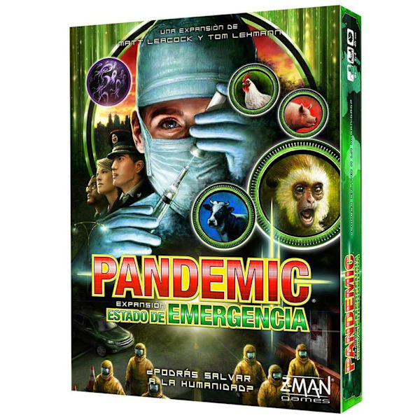 Z-man Games Pandemi Brætspil Estado De Emergencia Søvfarvet