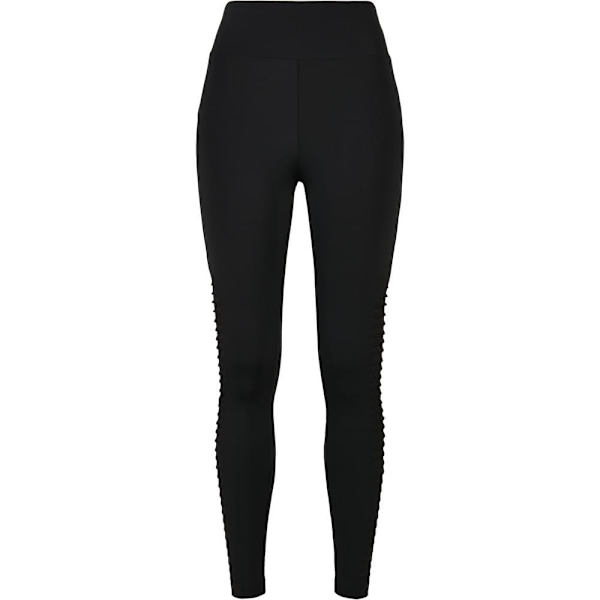 Urban Classics Biker Tech Mesh Big High Waist Leggings Sort 4XL Kvinde