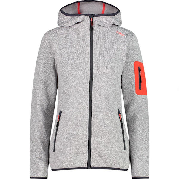 Cmp Fleece Med Huva Jacket 3h19826 Grå 2XS Kvinna