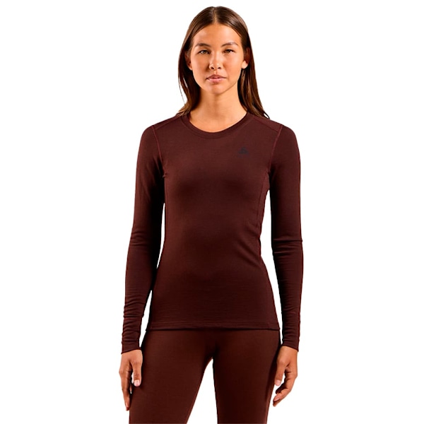 Odlo Merino 200 Langærmet Baselayer Brun L Kvinde