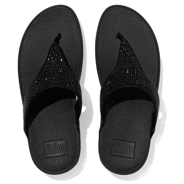 Fitflop Sandaler Lulu Crystal Emb Sort EU 39 Kvinde