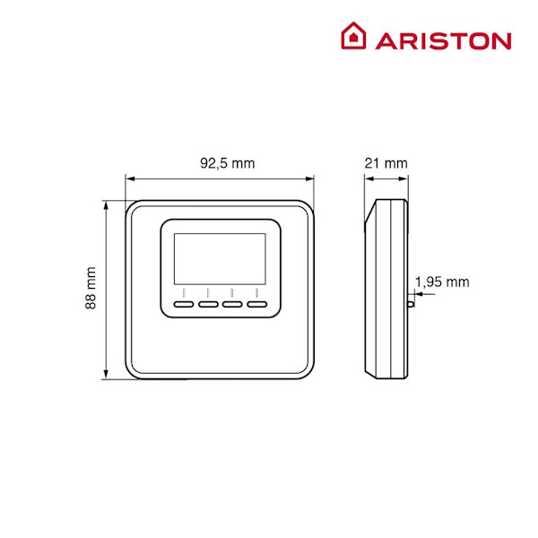 Ariston Cube Rf Programmerbar Termostat  One Size / EU Plug