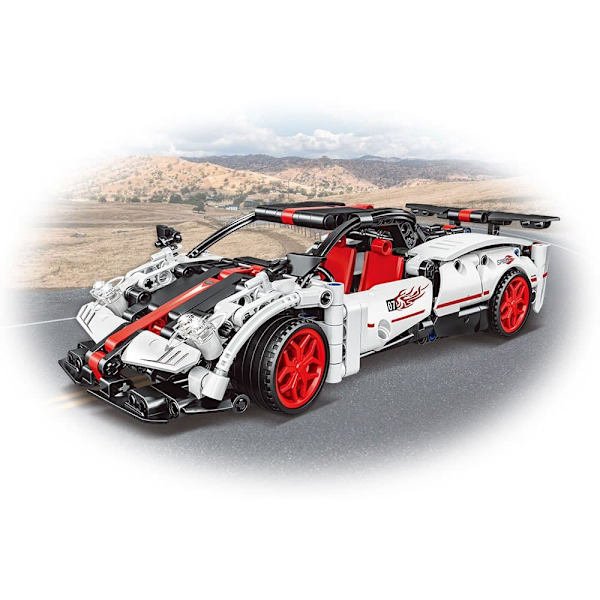 Giros Konstruktionsspel Technic Racing Car Pullback Silver