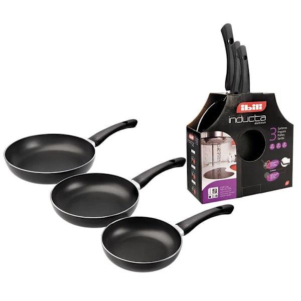 Ibili Inducta 18-20-24 Cm Set Stekpannor