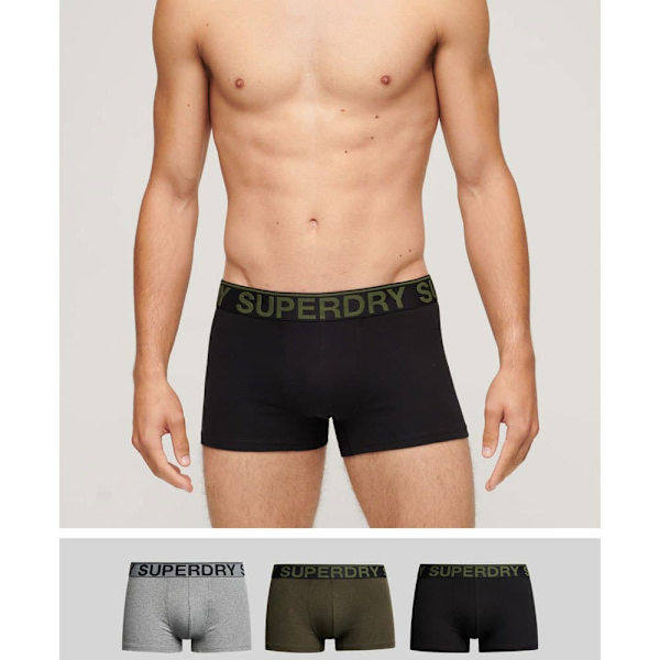 Superdry Bokser Trunk 3 Enheder Sort S Mand