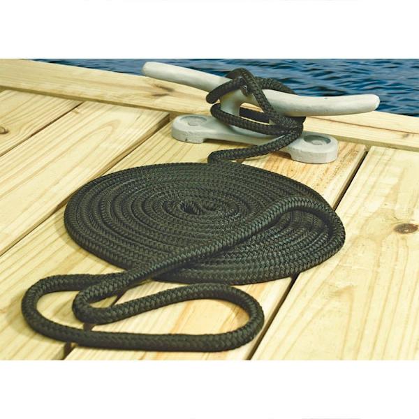 Seachoice Dock Line 9.5 Mm Double Braided Nylon Rope Hvid 7.6 m