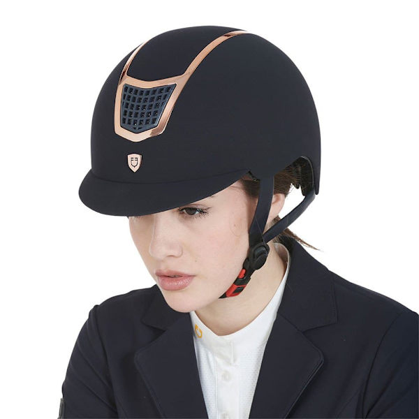 Equestro Hjelm Modello Eclipse Plain Velvet (3 Padding)  59-61 cm