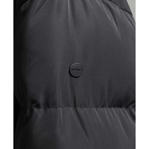 Superdry Jacka Studios Longline Duvet Svart 16 Kvinna