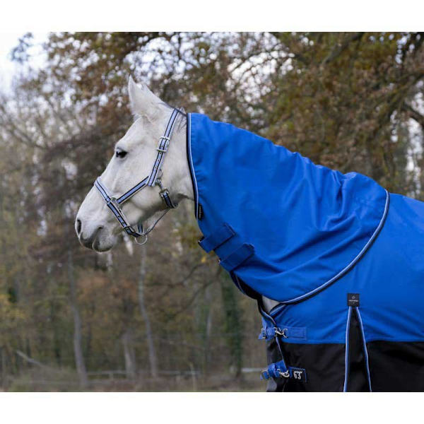 Equitheme Vattentätt Halsskydd Tyrex 1200 D Polyfil 200g Blå Pony
