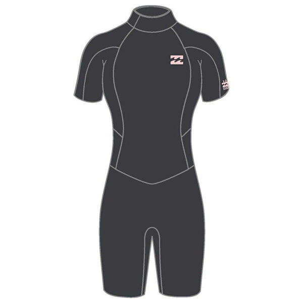 Billabong Rygg Zip Suit Kvinna Launch 2/2 Mm Svart 4
