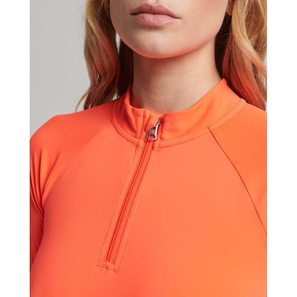 Superdry Kjole Code Sl Bodycon Orange XS Kvinde