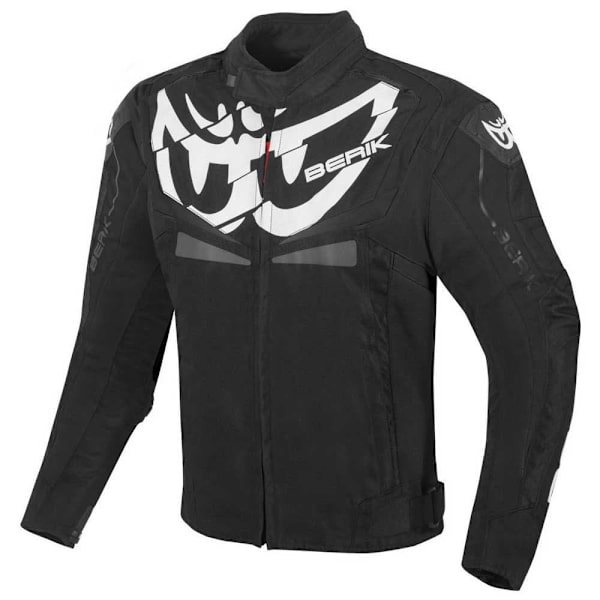 Berik Nj-203302-bk Racing Læderjakke Sort 54 Mand