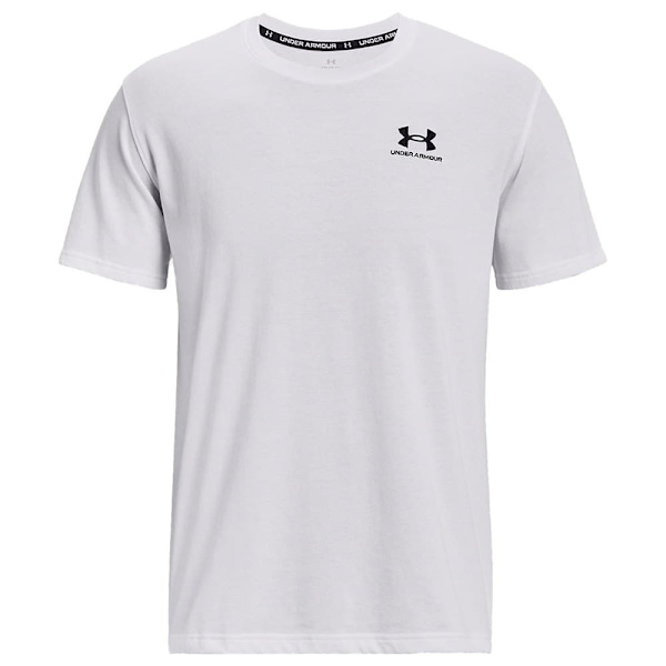 Under Armour Kortärmad T-shirt Logo Embroidered Heavyweight Vit 2XL Man