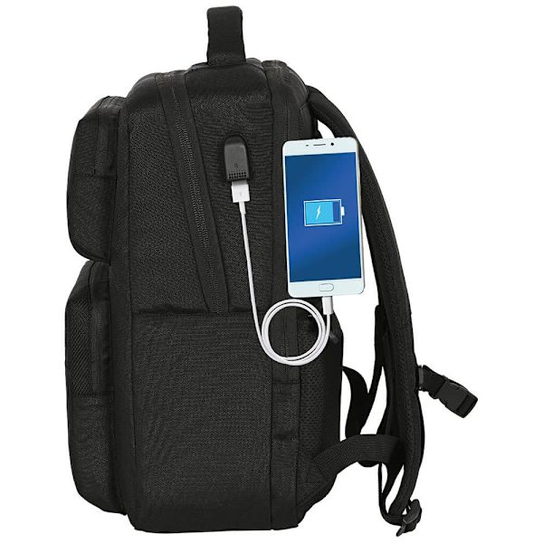 Safta Real Madrid Premium 2 Pockets 15.6´´+usb Bærbar Rygsæk Sort