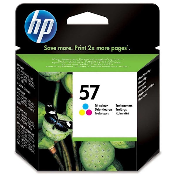 Hp Bläckpatron 57 Flerfärgad,Gul,Blå,Rosa