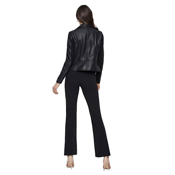 Yas Jakke Sophie Leather Sort M Kvinde