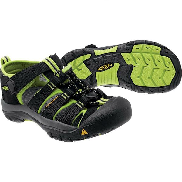 Keen Ungdoms Sandaler Newport H2 Grøn,Sort EU 39 1/2