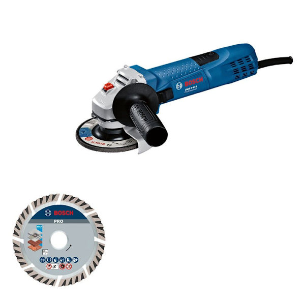 Bosch Gws 7-115 + Dd Kværn 720w  One Size / EU Plug