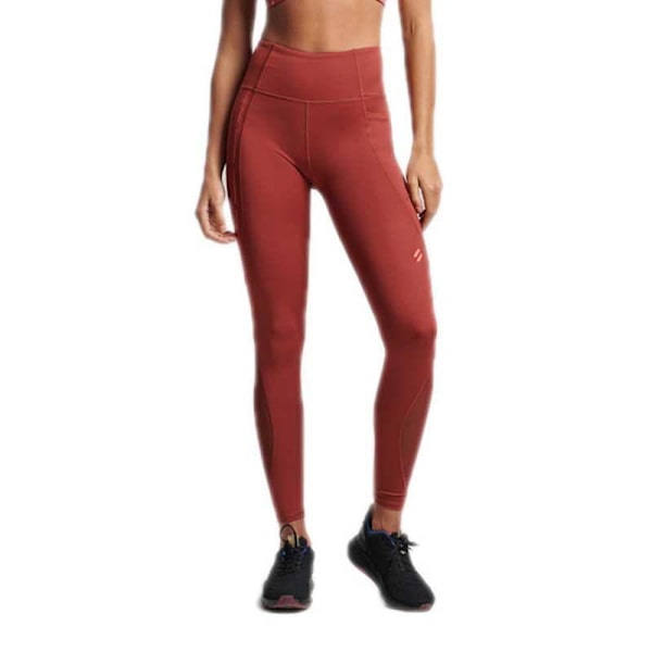 Superdry Mesh Full Length Leggings Brun XL Kvinna