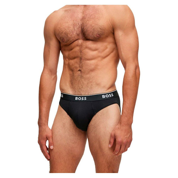 Boss Power 50475273 Briefs 3 Enheder Hvid,Sort,Grå XS Mand