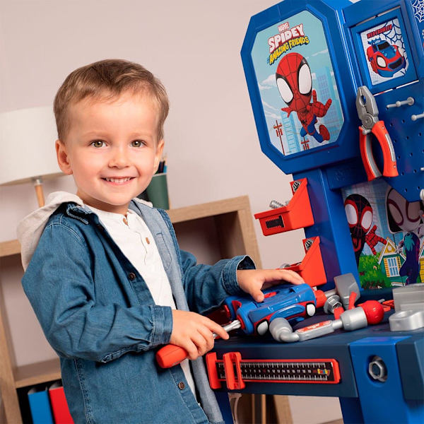 Smoby Bricolo Center Spidey Punainen