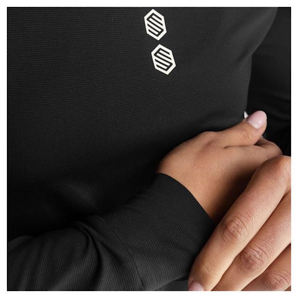 Siroko Alder T-shirt Med Lång ärm Svart M Kvinna