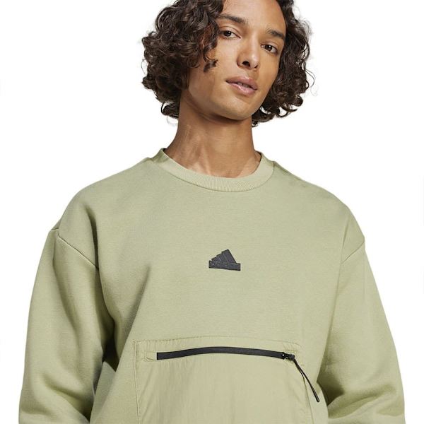 Adidas City Escape Fleece Tröja Grönt L Man